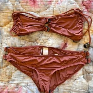Zimmermann copy cat halter bikini
